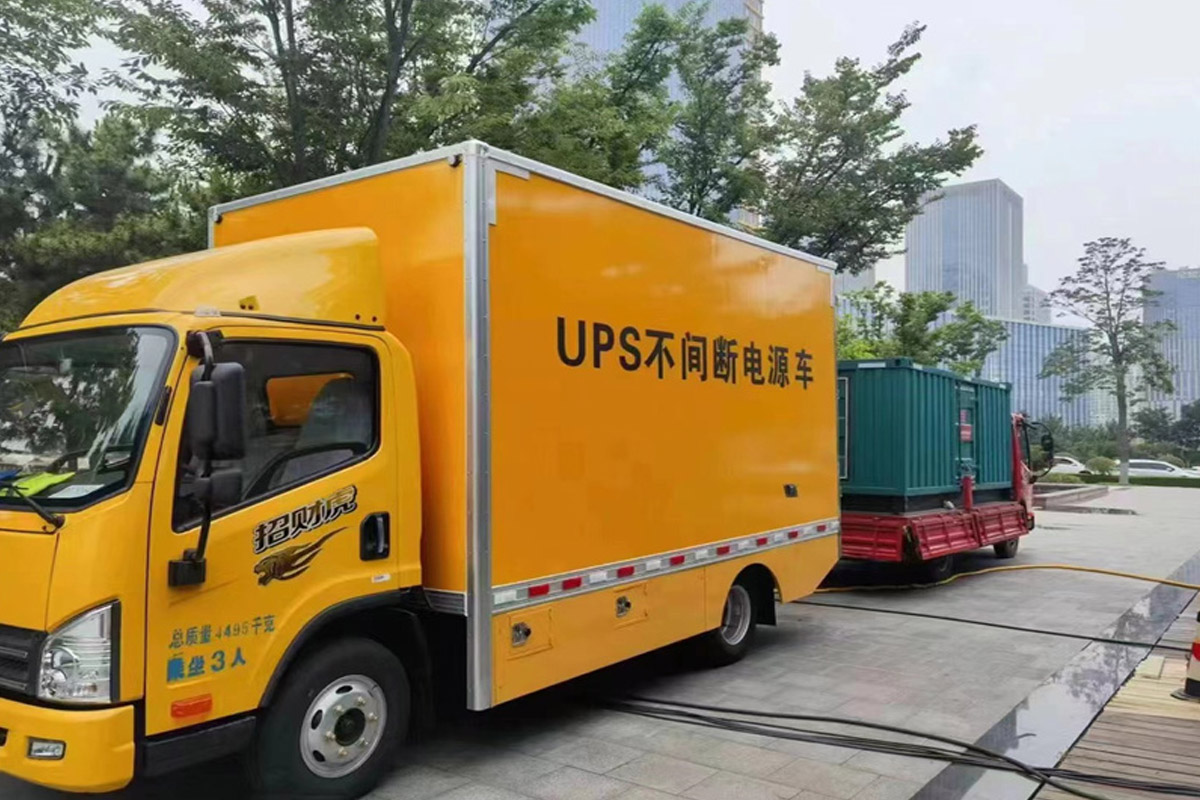 东宁发电机租赁施工现场